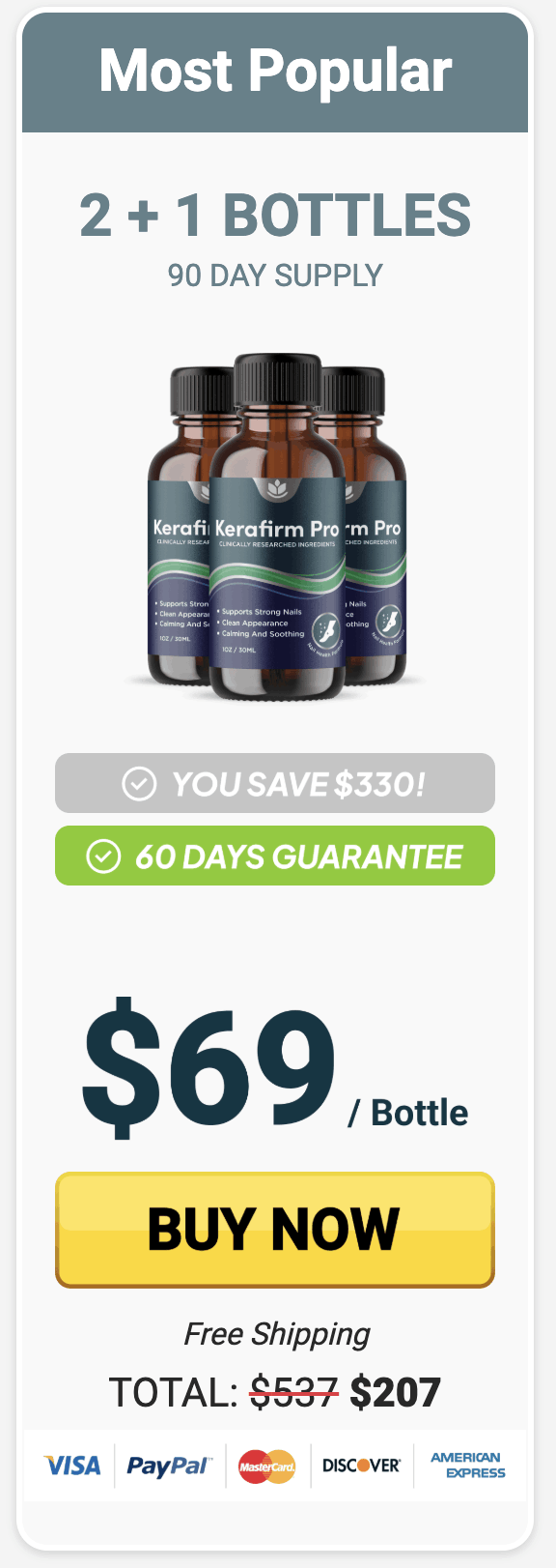Order KeraFirm Pro 3 Bottles